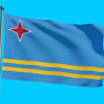 Gebruikte vlag Aruba