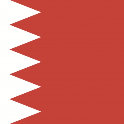 Gebruikte vlag Bahrein