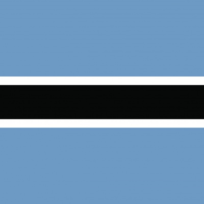 Gebruikte vlag Botswana