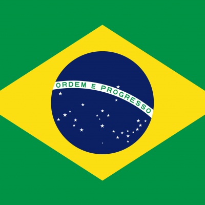 Gebruikte vlag Brazilië