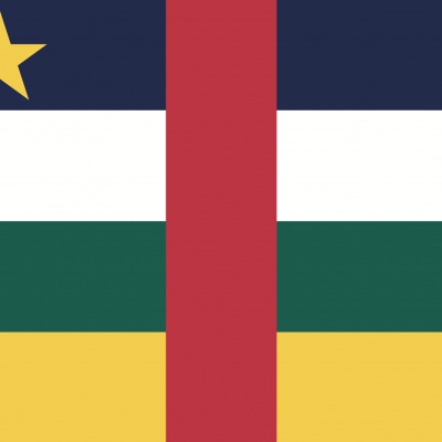 Gebruikte vlag Centraal Afrika
