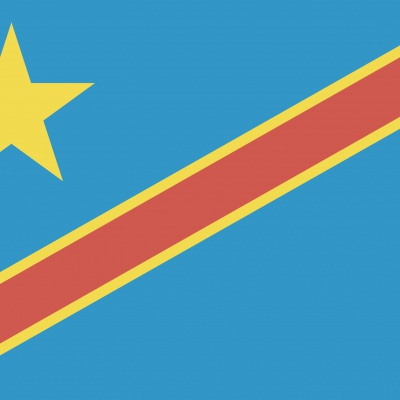 Gebruikte vlag Congo-Kinshasa