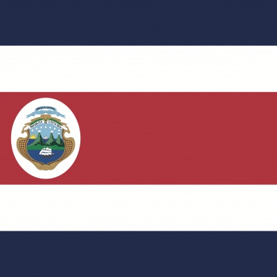 Gebruikte vlag Costa Rica
