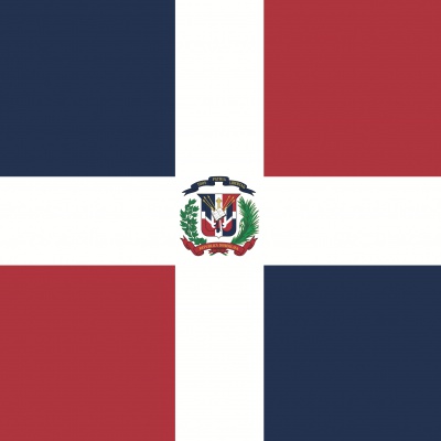 Gebruikte vlag Dominicaanse Republiek