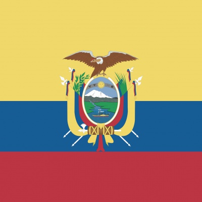 Gebruikte vlag Ecuador