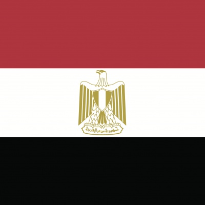 Gebruikte vlag Egypte