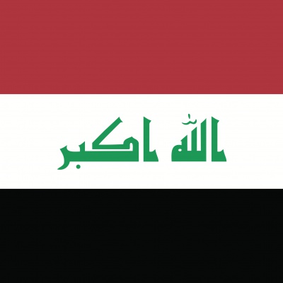 Gebruikte vlag Irak