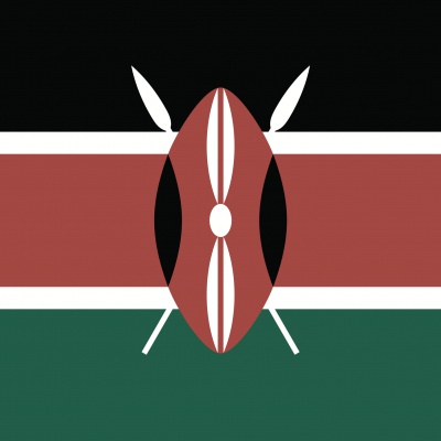 Gebruikte vlag Kenia