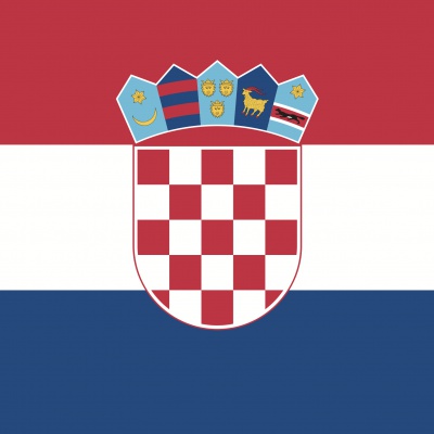 Gebruikte vlag Kroatië
