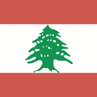 Gebruikte vlag Libanon