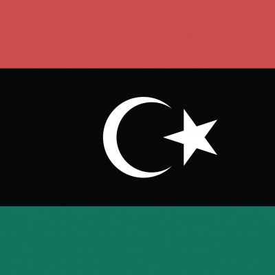 Gebruikte vlag Libië