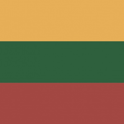 Gebruikte vlag Litouwen