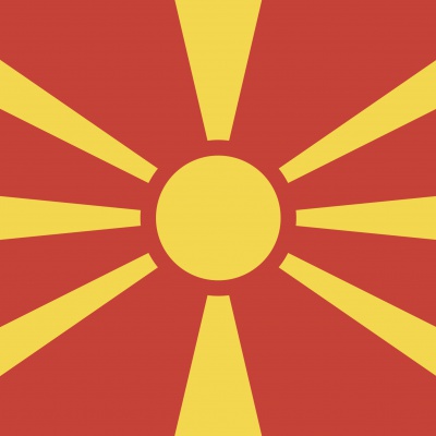 Gebruikte vlag Macedonië