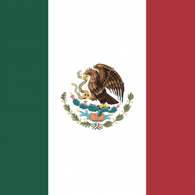 Gebruikte vlag Mexico