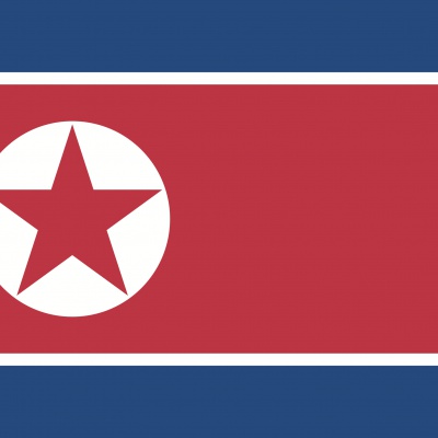 Gebruikte vlag Noord-Korea