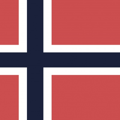 Gebruikte vlag Noorwegen