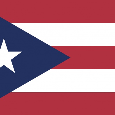Gebruikte vlag Puerto Rico