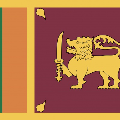 Gebruikte vlag Sri Lanka