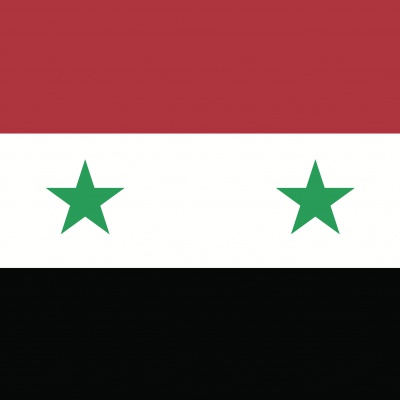 Gebruikte vlag Syrië