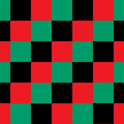 Vlag Rood, Groen & Zwart geblokt