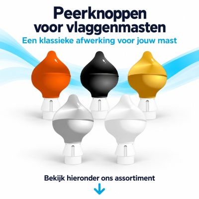 Peerknoppen voor vlaggenmasten Peerknoppen voor vlaggenmasten