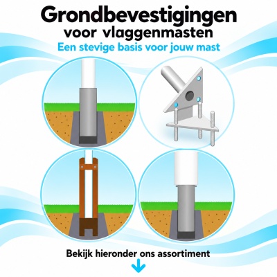 Grondbevestigingen voor vlaggenmasten Grondbevestigingen voor vlaggenmasten