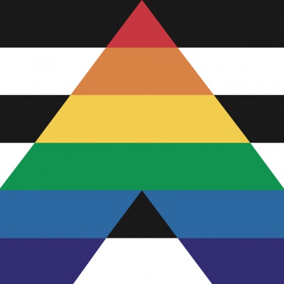 (punt)vlaggen & banieren; Hetero Ally