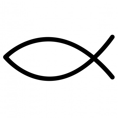 (punt)vlaggen & banieren; Ichthus
