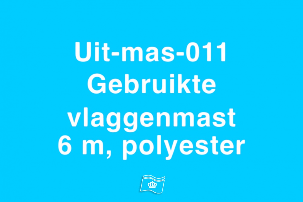 011 Gebruikte vlaggenmast polyester 6 meter