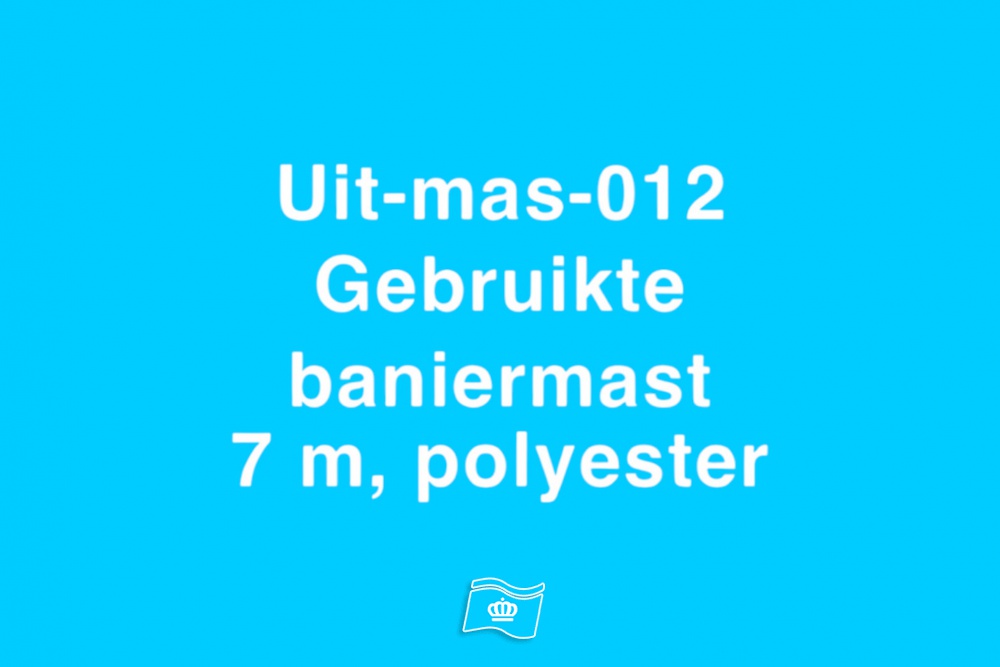 012 Gebruikte baniermast polyester 7 meter