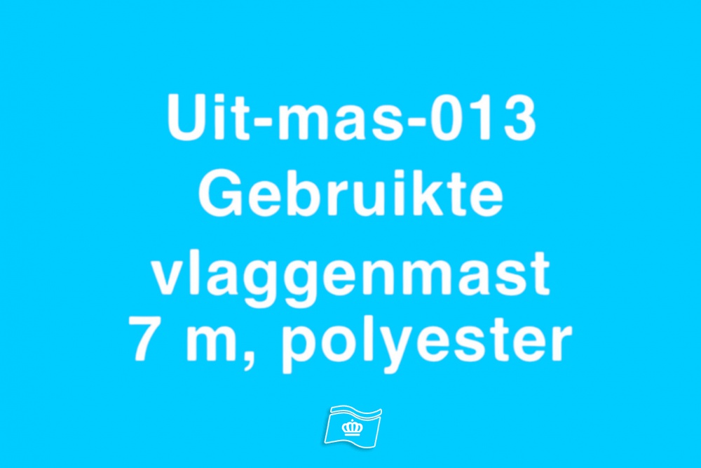 013 Gebruikte vlaggenmast polyester 7 meter