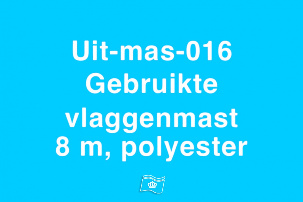 016 Gebruikte baniermast polyester 8 meter