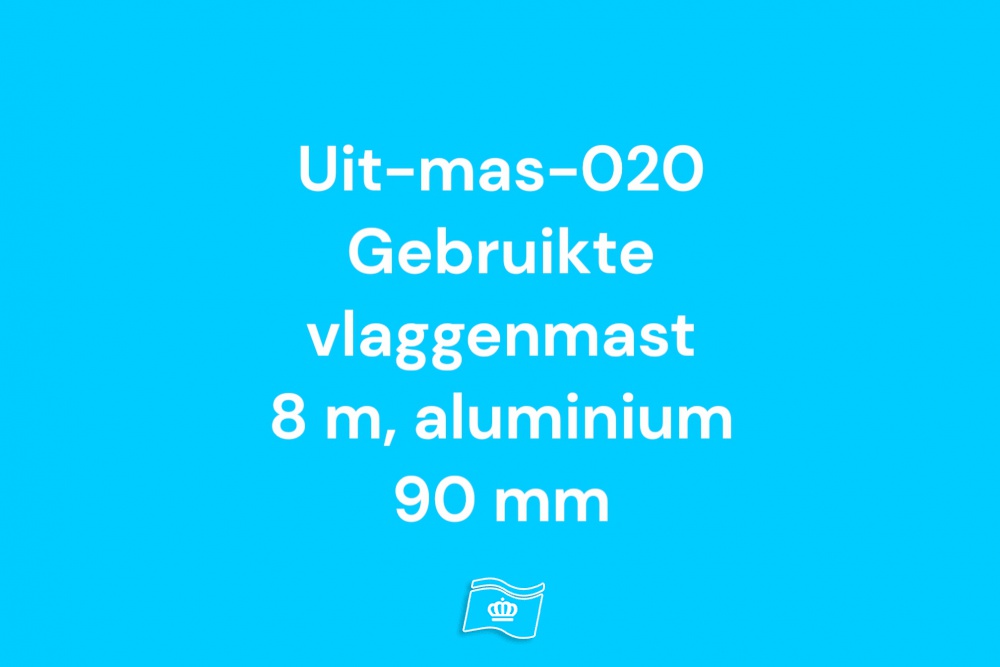 020 Gebruikte vlaggenmast polyester 8 meter