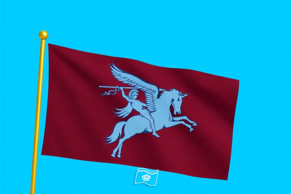 Airborne Pegasus Vlag 200 x 300 cm | Authentieke Uitvoering | 160 Grams Spun Polyester