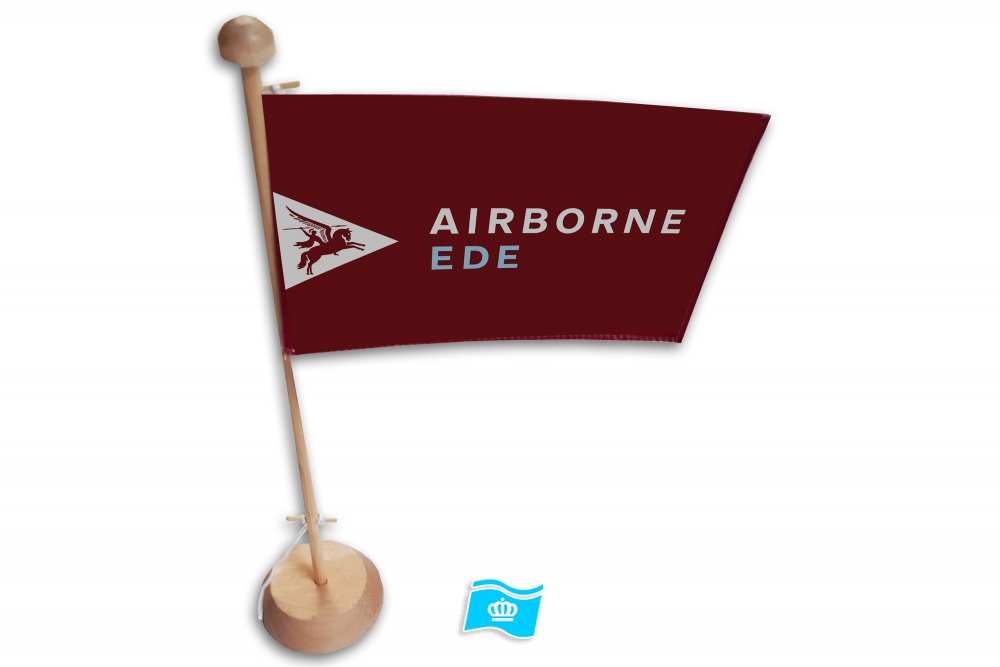 Airborne vlag Ede tafelvlag 10x15 cm