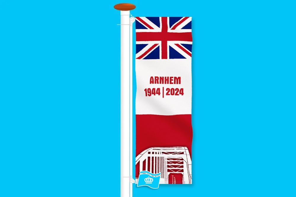Banier Airborne 80 jaar 100x300 cm