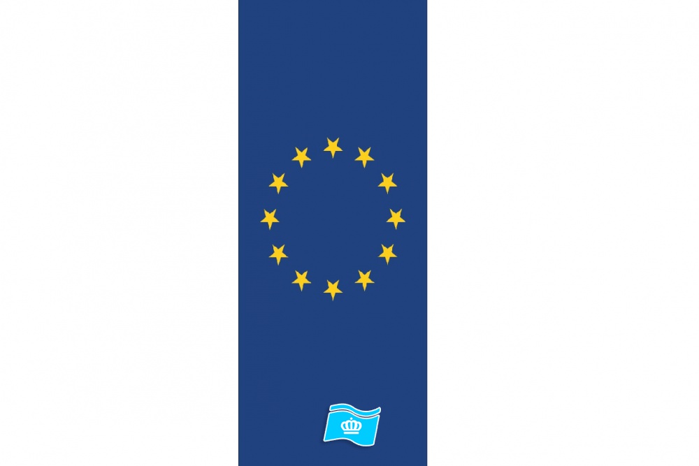 Banier EU, Europese Unie midden 100X300 CM
