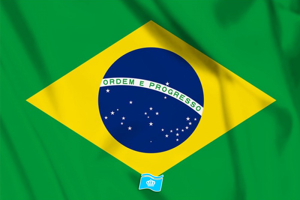 Decoratie Vlag Brazilië 100x150 cm