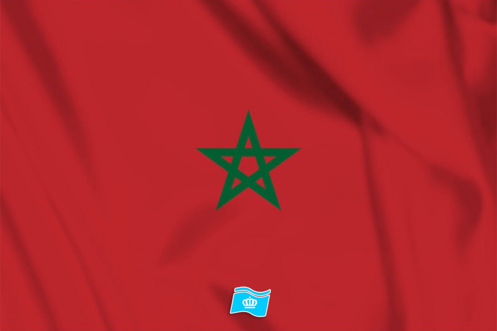 Decoratie Vlag Marokko 100x150 cm