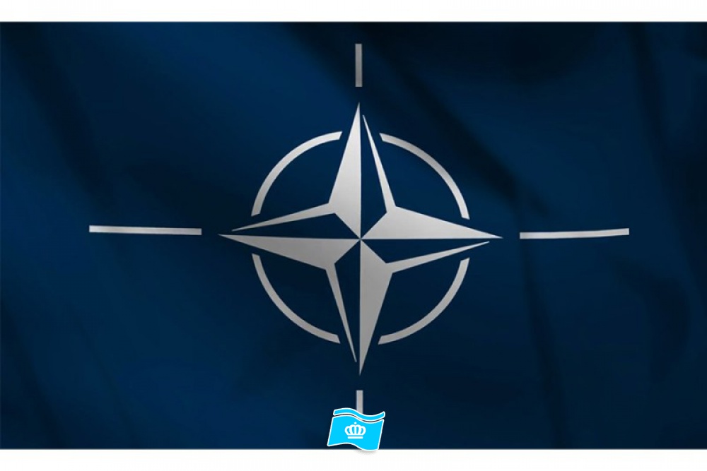 Decoratie Vlag Nato 100x150 cm