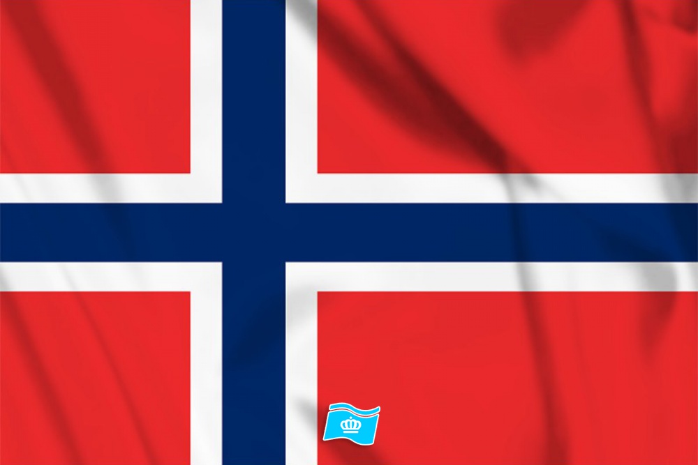 Decoratie Vlag Noorwegen 100x150 cm