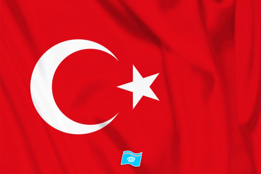 Decoratie Vlag Turkije 100x150 cm