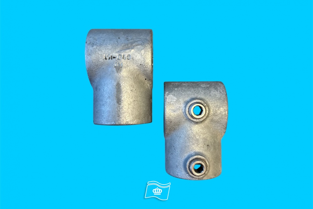 Gebruikte 015 Buisklem Kort T-stuk 48 mm