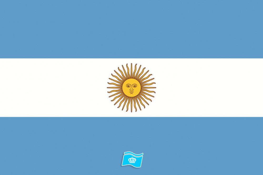 Gebruikte vlag Argentinië 100x150 cm, uitverkoop