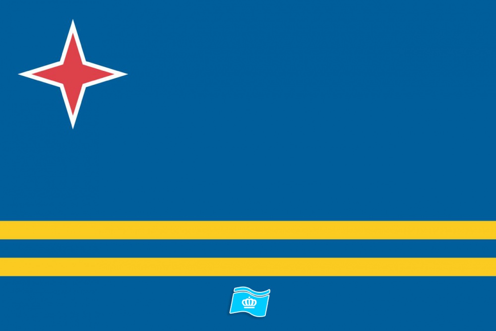 Gebruikte vlag Aruba 200x300 cm, uitverkoop