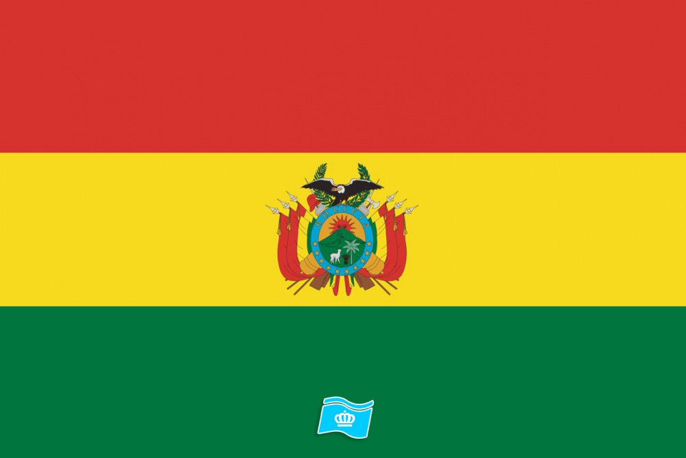 Gebruikte vlag Bolivia 150x225 cm, uitverkoop