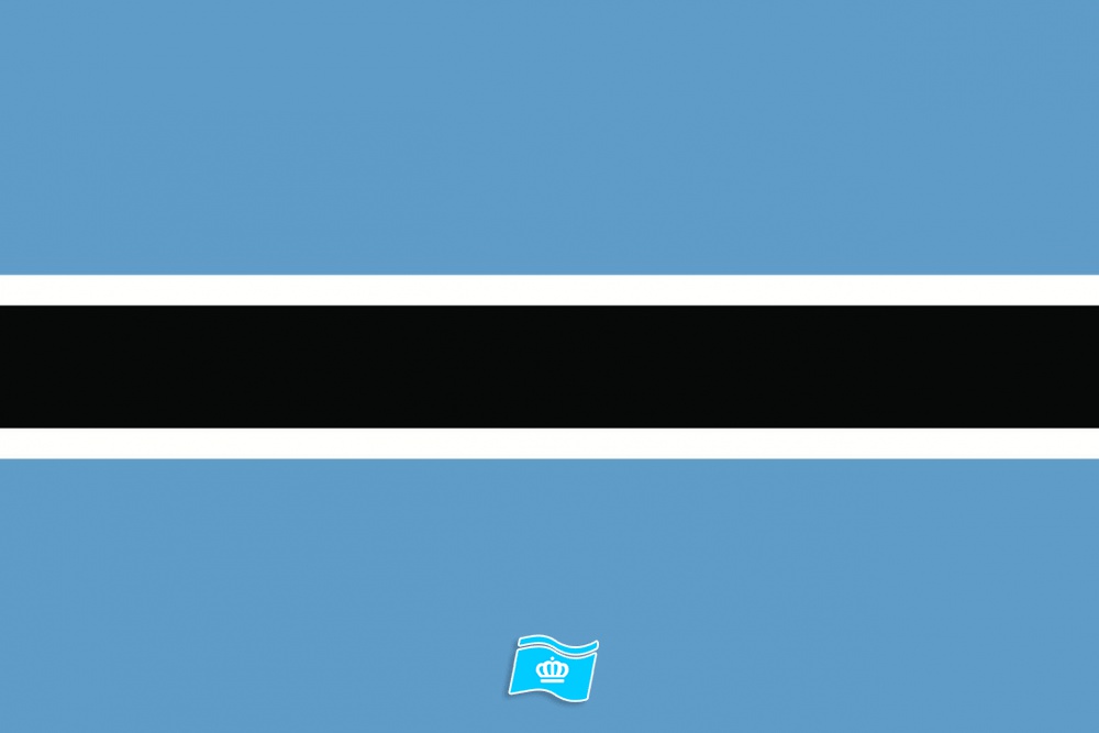 Gebruikte vlag Botswana 150x225 cm, uitverkoop