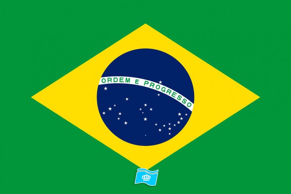 Gebruikte vlag Brazilië 100x150 cm, uitverkoop