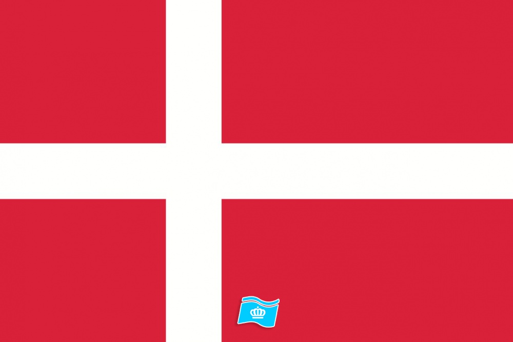 Gebruikte vlag Denemarken 200x300 cm, uitverkoop