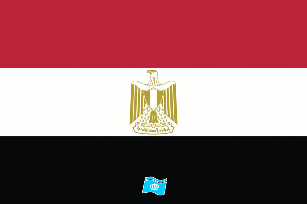 Gebruikte vlag Egypte 100x150 cm, uitverkoop